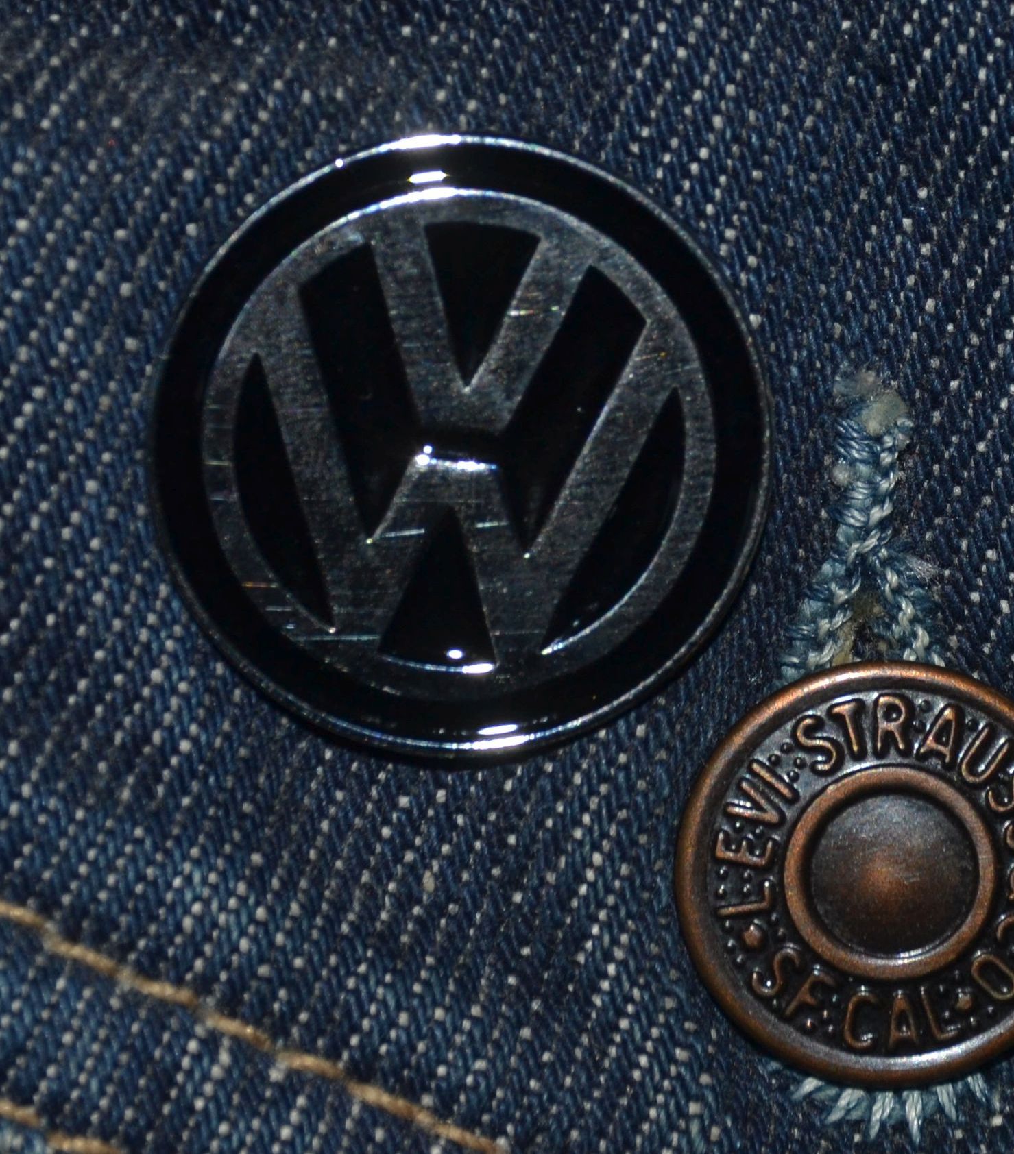 VW Pin Schwarz 1948-1960